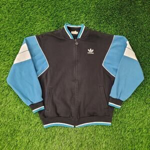 Vintage 90s ADIDAS Colorblock Track Jacket Women Large 20x23